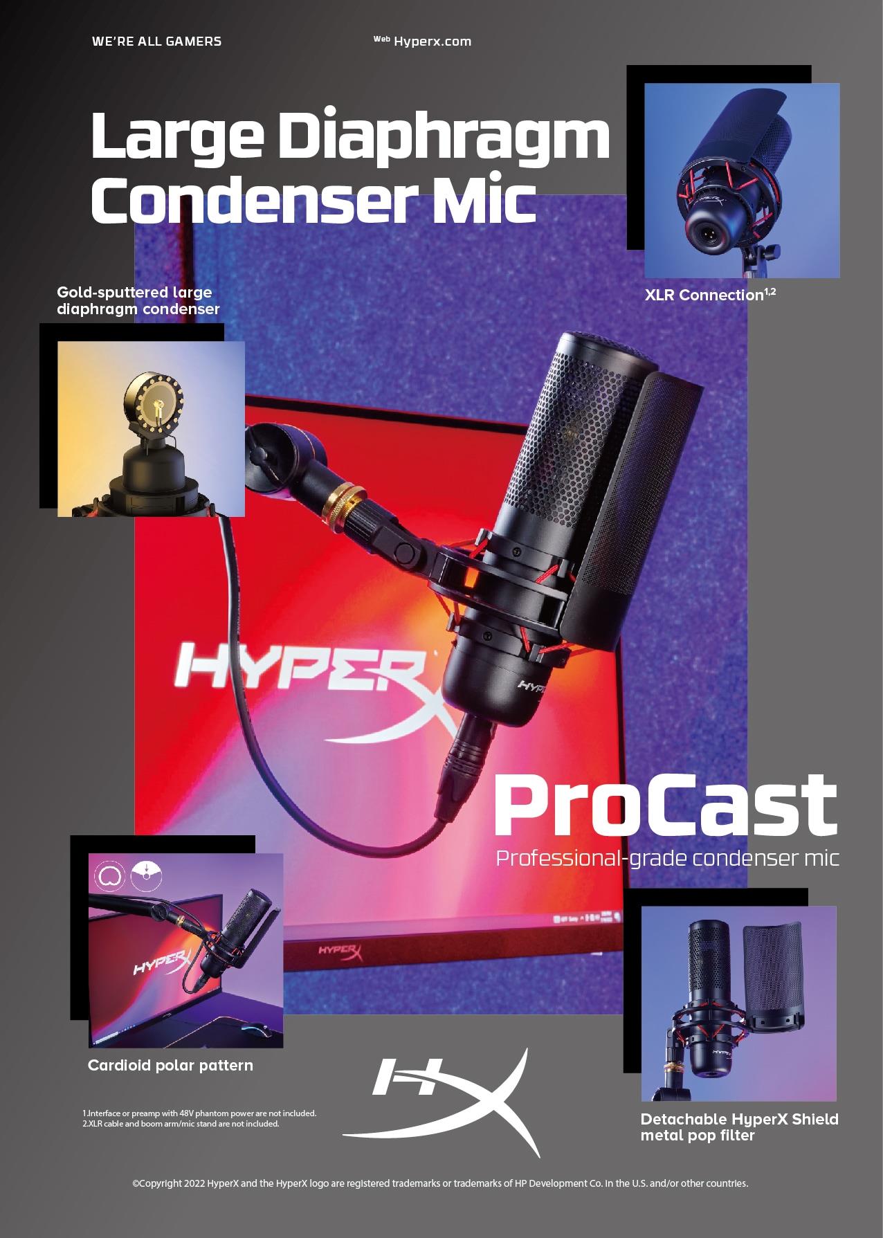 MICROPHONE PROCAST/699Z0AA HYPERX