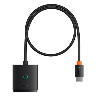 [RETURNED ITEM] Baseus AirJoy 2in1 4K 60Hz bi-directional HDMI adapter with built-in 1m cable - black