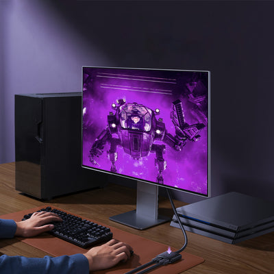 [RETURNED ITEM] Baseus AirJoy 2in1 4K 60Hz bi-directional HDMI adapter with built-in 1m cable - black