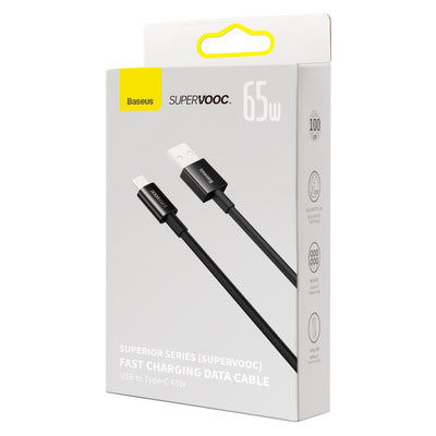 [APRÈS RETOUR] Baseus Superior Series SUPERVOOC USB-A to USB-C cable 65W 1m black