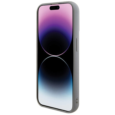 Guess Sequin Script Metal case for iPhone 15 Pro Max - silver