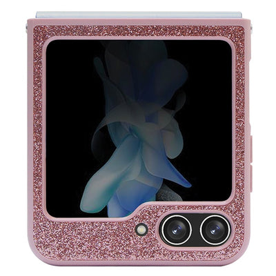 Guess Glitter Script case for Samsung Galaxy Z Flip 5 - pink