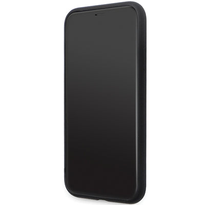 Karl Lagerfeld KLHCN61SMHKNPK case for iPhone 11 / Xr - black Silicone Ikonik Metal Pin