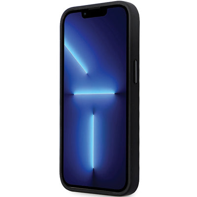 Karl Lagerfeld KLHCP14LSMHCNPK case for iPhone 14 Pro - black Silicone C Metal Pin