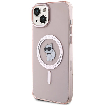 Karl Lagerfeld IML Choupette MagSafe case for iPhone 15 Plus - pink