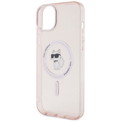 Karl Lagerfeld IML Choupette MagSafe case for iPhone 15 Plus - pink