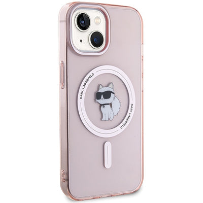Karl Lagerfeld IML Choupette MagSafe case for iPhone 15 - pink