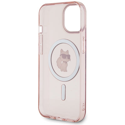 Karl Lagerfeld IML Choupette MagSafe case for iPhone 15 - pink