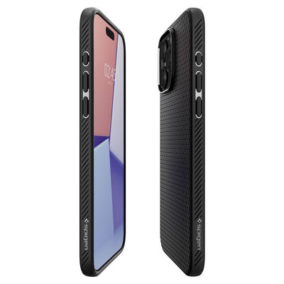 Spigen Liquid Air Case for iPhone 15 Pro Max - Matte Black