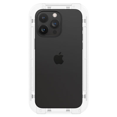 Spigen Glas.tR EZ Fit FC Tempered Glass for iPhone 15 Pro - Black 2 pcs.