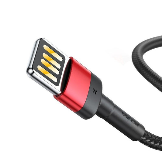 Baseus Cafule Double-sided USB Lightning Cable 2,4A 1m (Black+Red) - Product Image 2