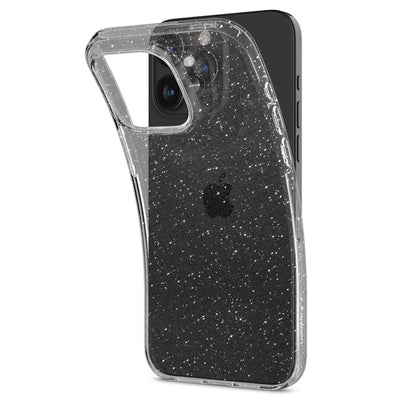 Spigen Liquid Crystal iPhone 15 Pro Max Case - Clear Glitter
