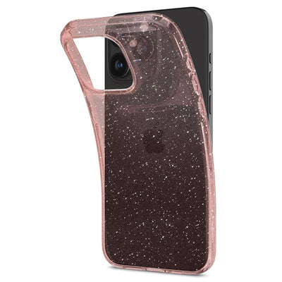 Spigen Liquid Crystal Glitter iPhone 15 Pro Case - Pink/Clear