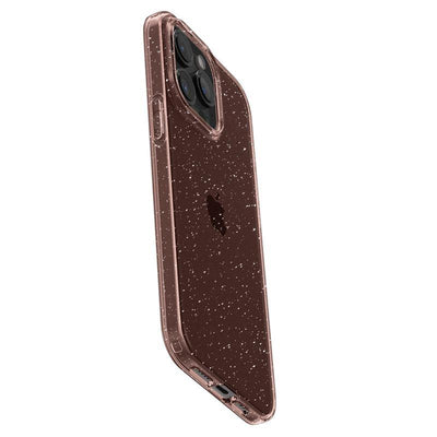 Spigen Liquid Crystal Glitter iPhone 15 Pro Case - Pink/Clear
