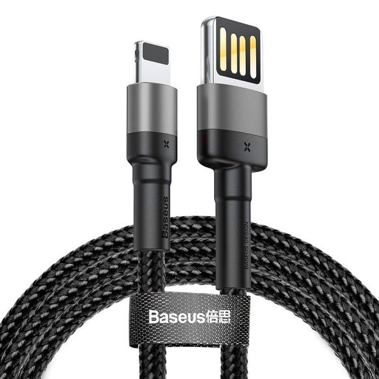 Baseus Cafule Double-sided USB Lightning Cable 1.5A 2m (Gray+Black) - Product Image 1