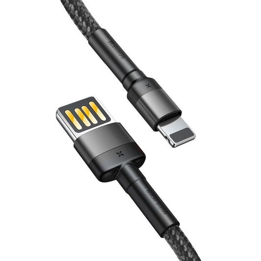 Baseus Cafule Double-sided USB Lightning Cable 1.5A 2m (Gray+Black) - Product Image 2