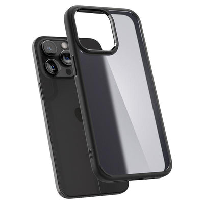 Spigen Ultra Hybrid iPhone 15 Pro Case - Clear Black