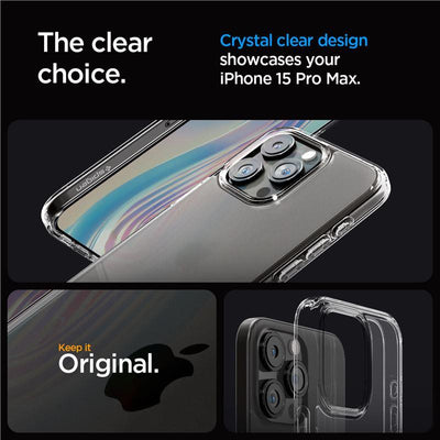 Spigen Ultra Hybrid Case for iPhone 15 Pro Max - Clear Matte