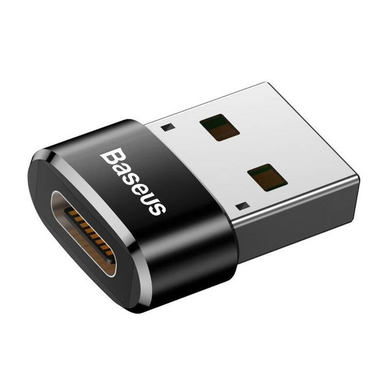 Baseus USB-C to USB-A adapter 3A (Black) - Product Image 5