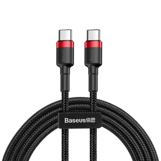 USB-C PD Baseus Cable Cafule PD 2.0 QC 3.0 60W 1m (black and red) - Product Image 1