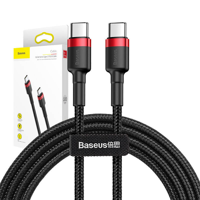 USB-C PD Baseus Cable Cafule PD 2.0 QC 3.0 60W 1m (black and red) - Product Image 9