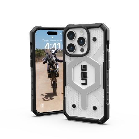 UAG Pathfinder MagSafe case for iPhone 15 Pro - transparent