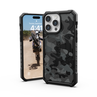 UAG Pathfinder MagSafe case for iPhone 15 Pro Max - black camouflage