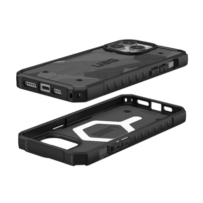 UAG Pathfinder MagSafe case for iPhone 15 Pro Max - camo gray