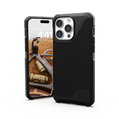 UAG Metropolis LT MagSafe case for iPhone 15 Pro Max - black kevlar