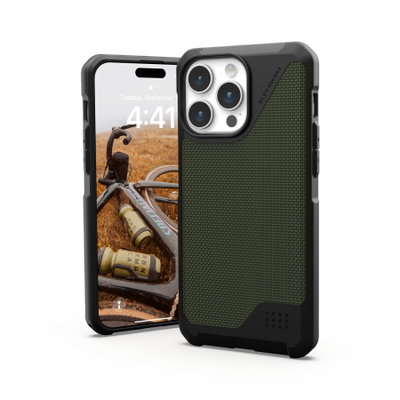 UAG Metropolis LT MagSafe case for iPhone 15 Pro Max - green Kevlar