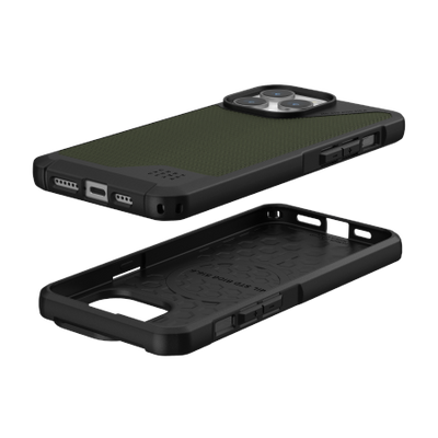 UAG Metropolis LT MagSafe case for iPhone 15 Pro Max - green Kevlar