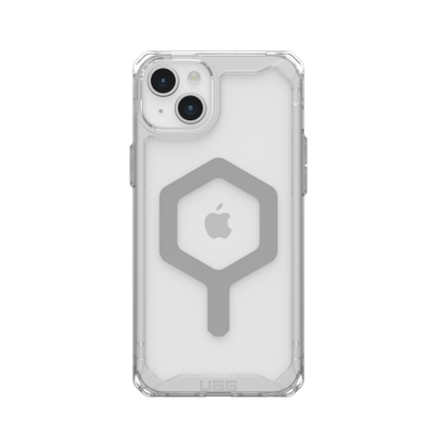 UAG Plyo MagSafe case for iPhone 15 Plus - transparent and silver