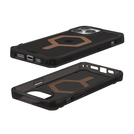 UAG Plyo MagSafe case for iPhone 15 Pro Max - black and brown