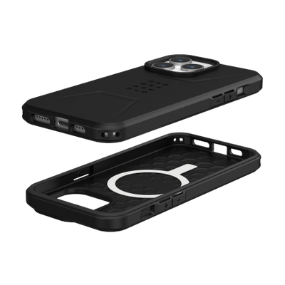 UAG Civilian MagSafe case for iPhone 15 Pro Max - black
