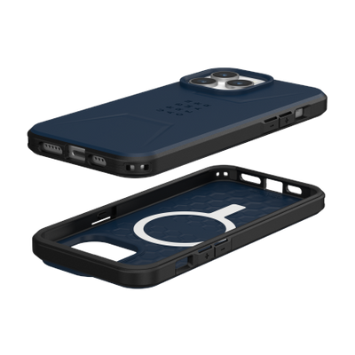 UAG Civilian MagSafe case for iPhone 15 Pro Max - dark blue