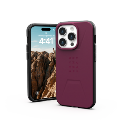 UAG Civilian MagSafe case for iPhone 15 Pro - purple