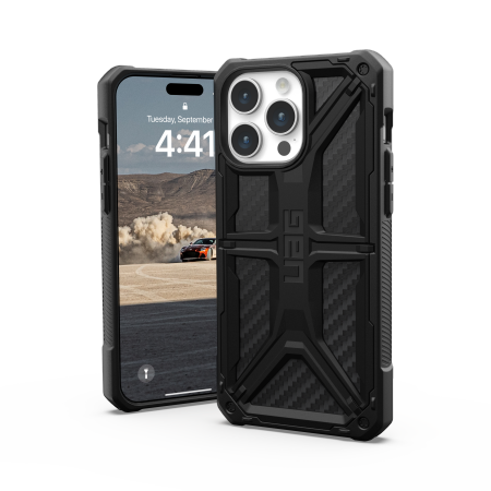 UAG Monarch case for iPhone 15 Pro Max - black carbon