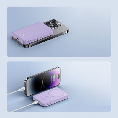 Baseus mini power bank 5000mAh 20W + USB-C cable (20V/3A) - purple