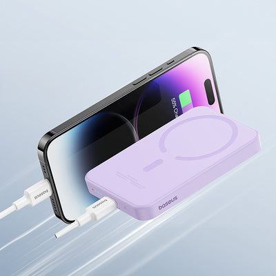Baseus mini power bank 5000mAh 20W + USB-C cable (20V/3A) - purple