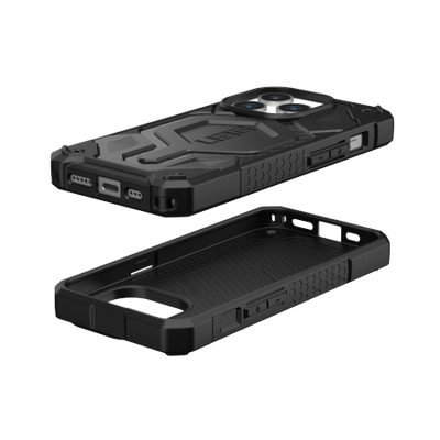 UAG Monarch Pro case with MagSafe for iPhone 15 Pro - black carbon