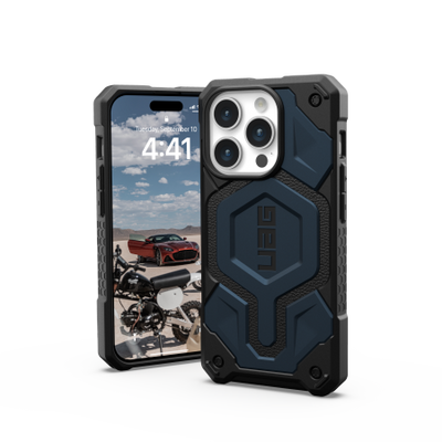 UAG Monarch Pro case with MagSafe for iPhone 15 Pro - dark blue
