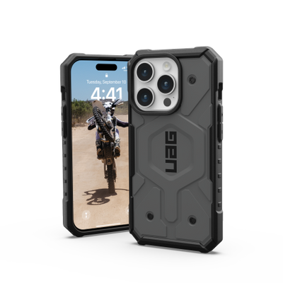 UAG Pathfinder MagSafe case for iPhone 15 Pro - silver