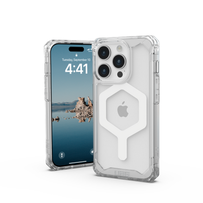 UAG Plyo MagSafe case for iPhone 15 Pro - transparent and white