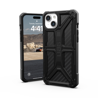 UAG Monarch case for iPhone 15 Plus - black carbon