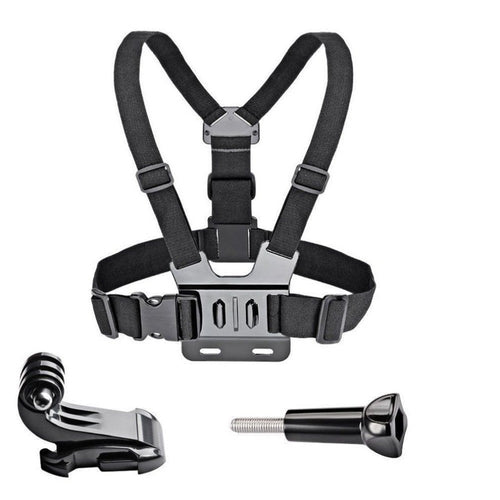 Adjustable sports camera harness - black — Hurtel