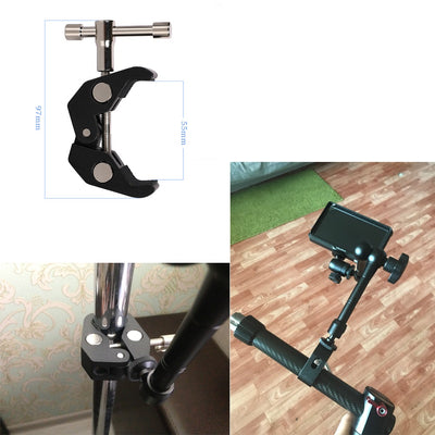 Clamp holder for camera, camera, microphone — Hurtel