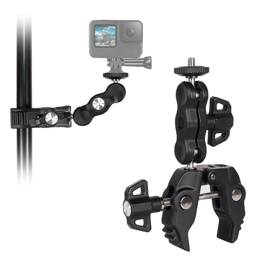 Phone and sports camera holder with clamp — Hurtel