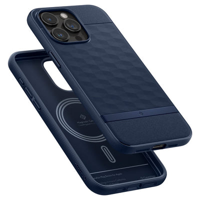 Caseology Parallax Mag Case with MagSafe for iPhone 15 Pro Max - Navy — Spigen