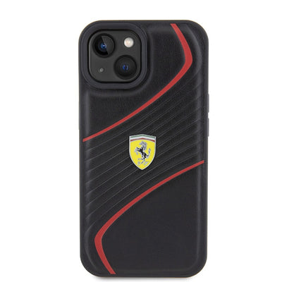 Ferrari FEHCP15SPTWK iPhone 15 6.1&quot; black/black hardcase Twist Metal Logo