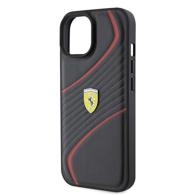 Ferrari FEHCP15SPTWK iPhone 15 6.1&quot; black/black hardcase Twist Metal Logo